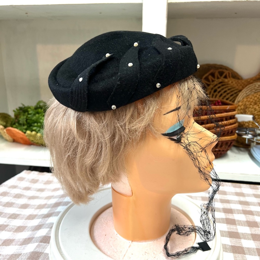 Vintage Henry pollak wool hat black 22